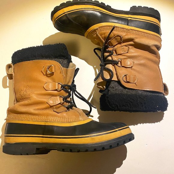 Sorel Shoes Sorel Mens Size 2 Caribou Waterproof Boots With Black